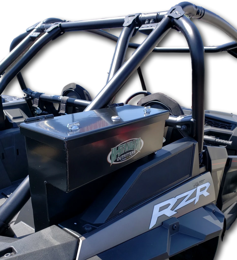 Hi-Standard Outfitters Polaris RZR 1000 Turbo/ Polaris RZR 1000 Turbo S Rear Cargo aluminum lockable storage tool boxes