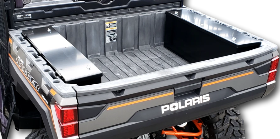 Hi-Standard Outfitters Polaris Ranger 1000 aluminum rear cargo lockable storage tool box