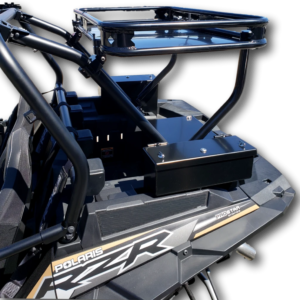 Polaris RZR 1000 Storage rack and lockable aluminum storage tool boxes